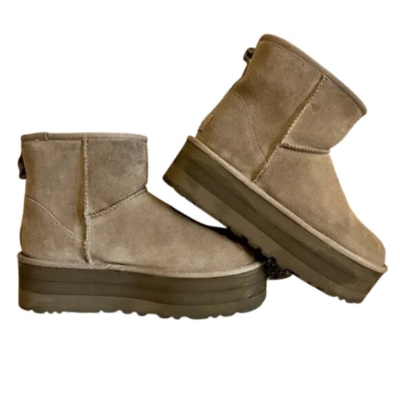UGG Classic Ultra Mini 50mm suede platform boots - Picture 3 of 8